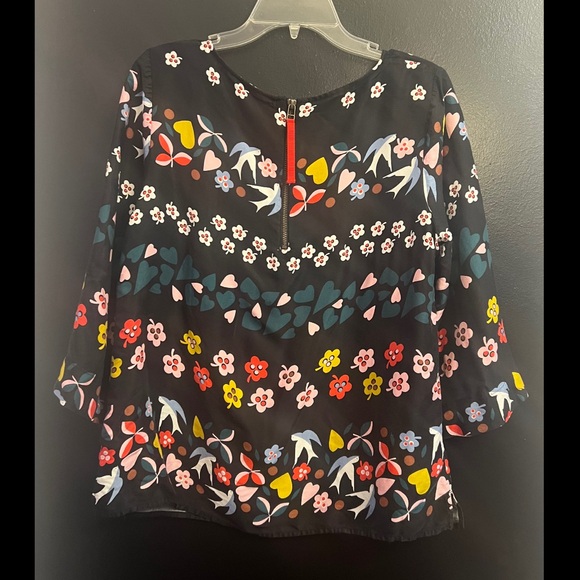 BODEN 3/4 Sleeve Aria Folklore Blouse - Picture 2 of 4